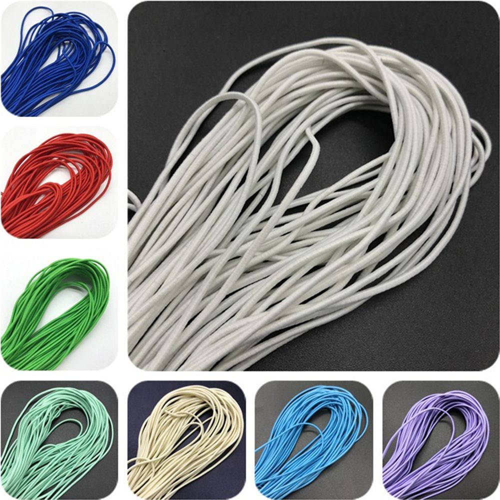 FASHYUNER Cuộn dây nylon co giãn nhiều màu sắc kích thước 3mm 10m dùng làm đồ thủ công DIY