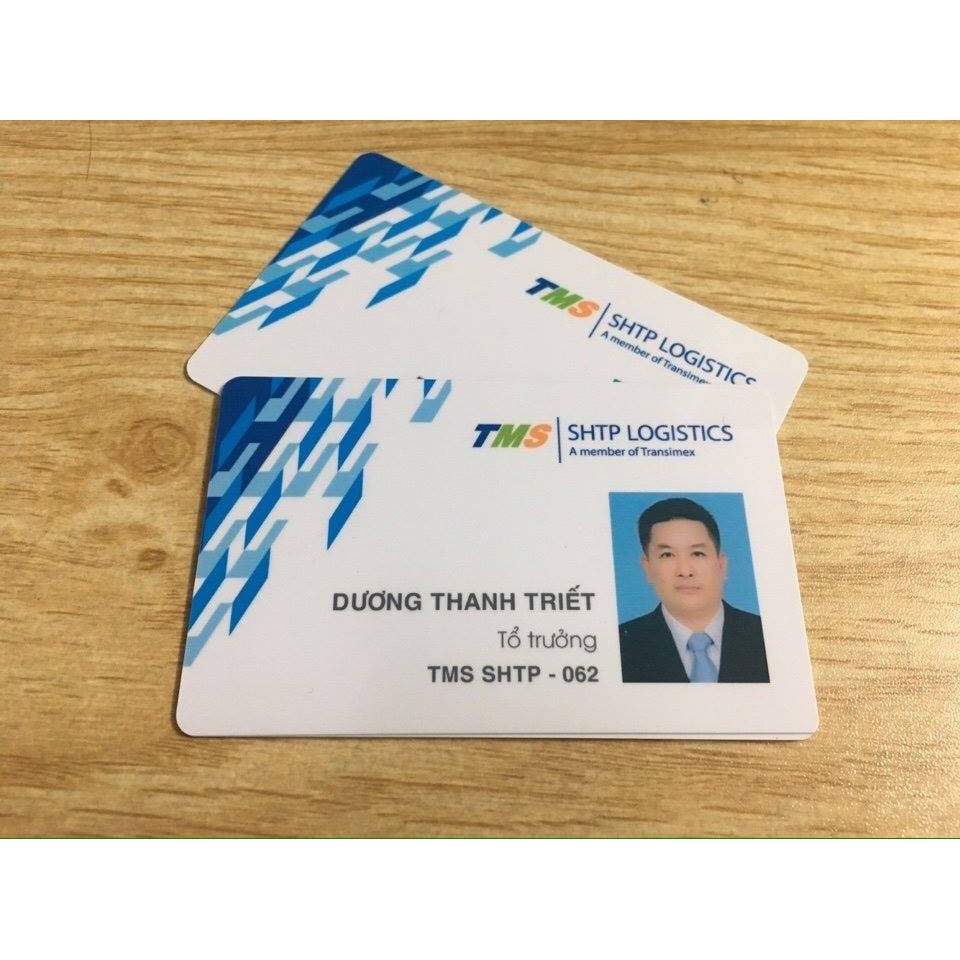 Nhận in bảng tên nhân viên- thẻ nhựa ngân hàng In Bạch Dương