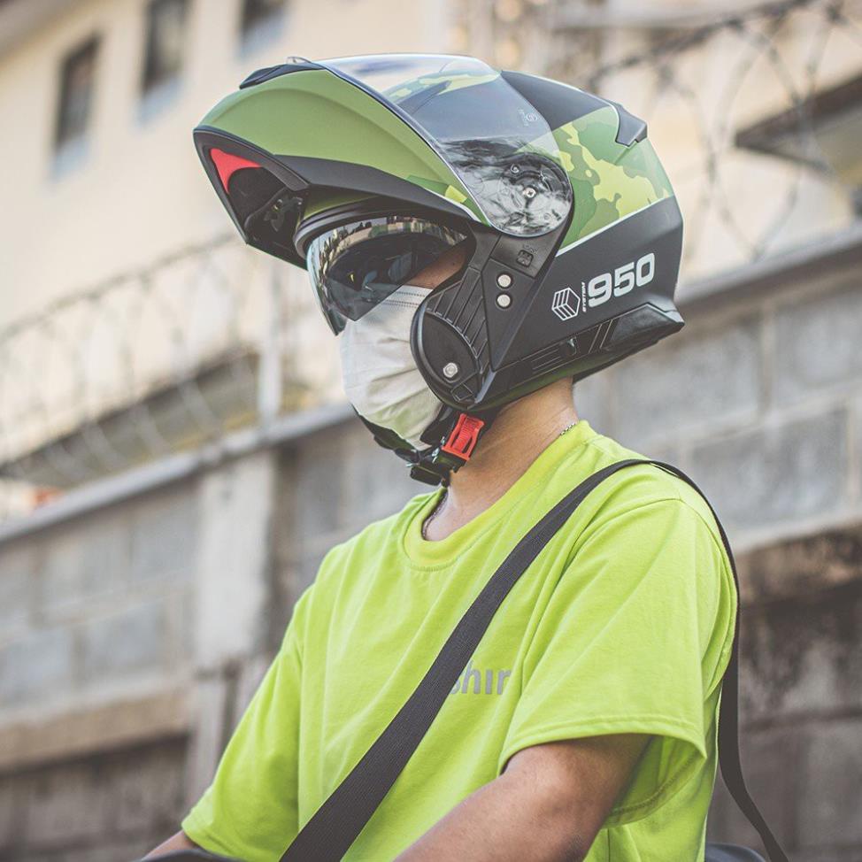 Free Ship Nón Bảo Hiểm Fullface Yohe 950  BH 3 Năm