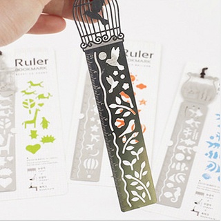 Bookmark kim loại bạc mẫu ruler