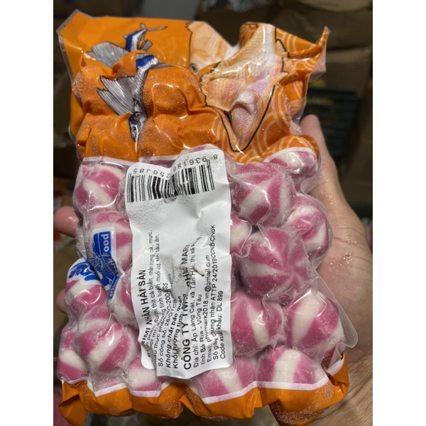 Bánh bao nhân trứng cá hồi túi 450g gồm 30 viên