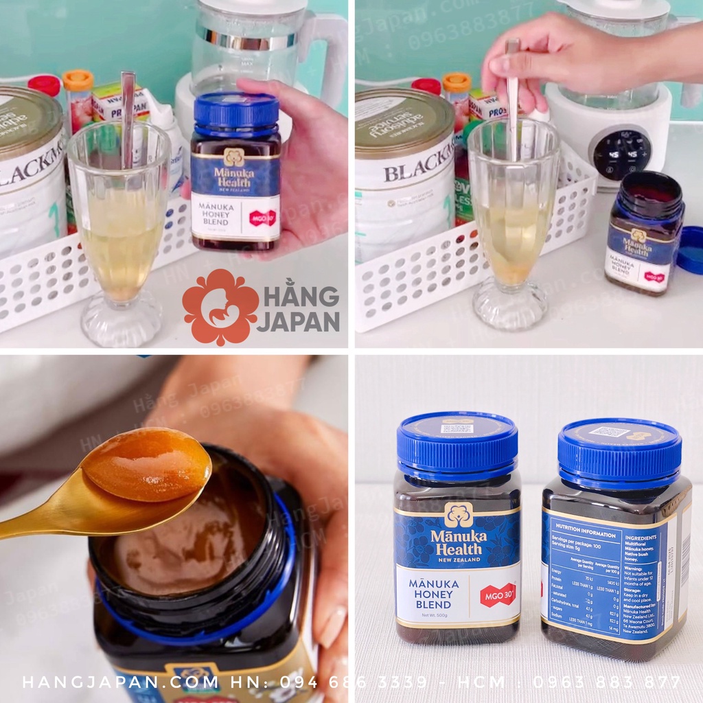 Mật ong Manuka Health New Zealand MGO 30+ 500g