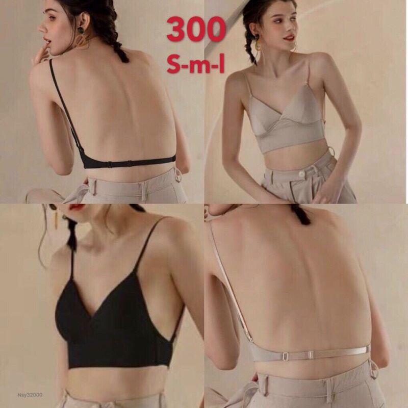 Áo ngực bra su nhật mặc đồ hở lưng sexy 3 kiểu mặc ms300