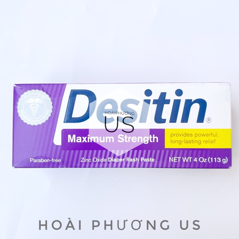 Kem chống hăm cho bé Desitin xanh/tím, hàng Mỹ
