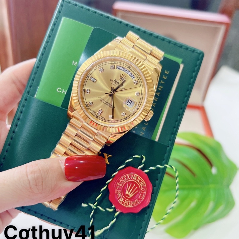 Đồng Hồ Rolex Cơ Nam Size 41mm - Máy Cơ Thuỵ Sĩ - Bảo Hành 3 năm