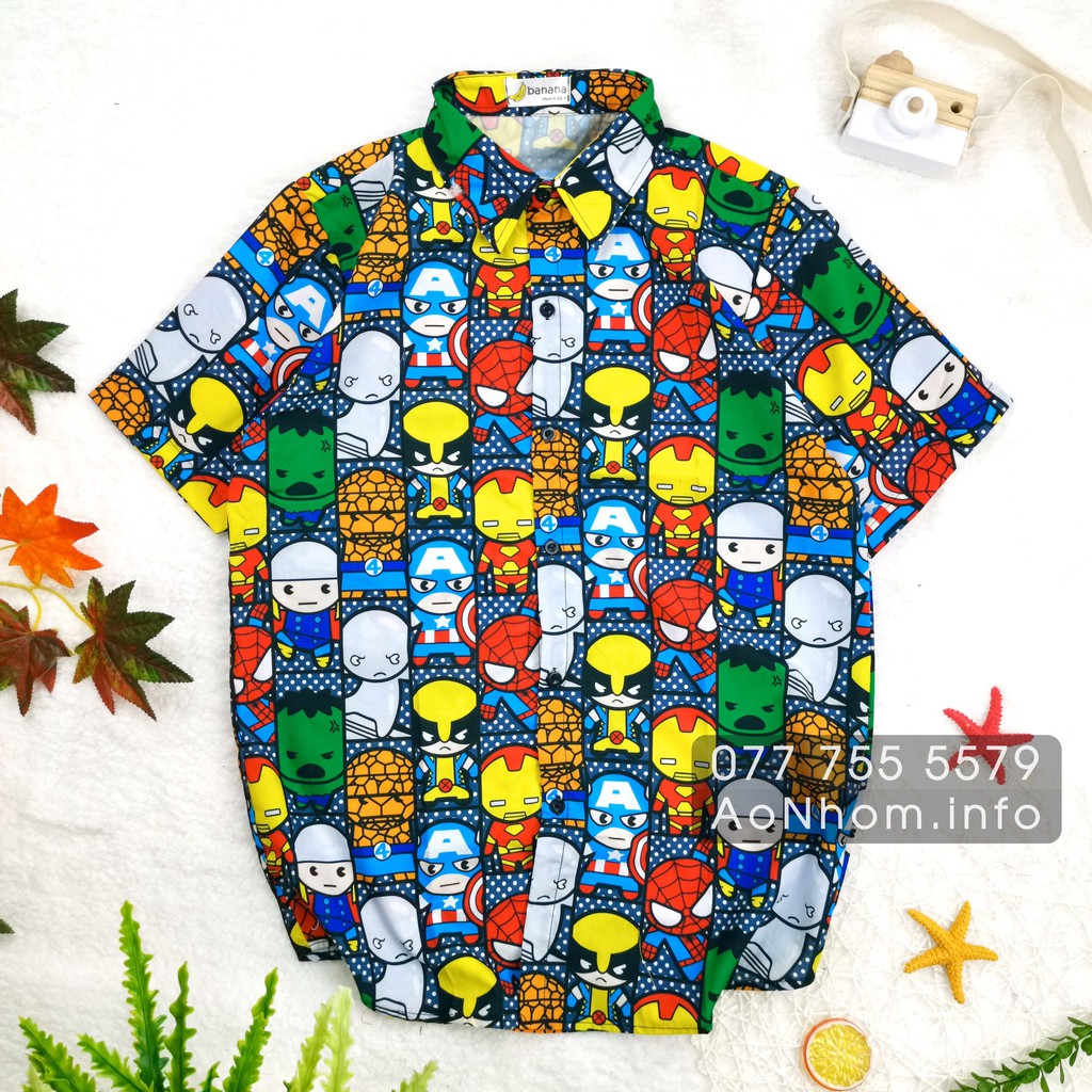 Áo sơ mi hoạt hình ★ Marvel | BigBuy360 - bigbuy360.vn