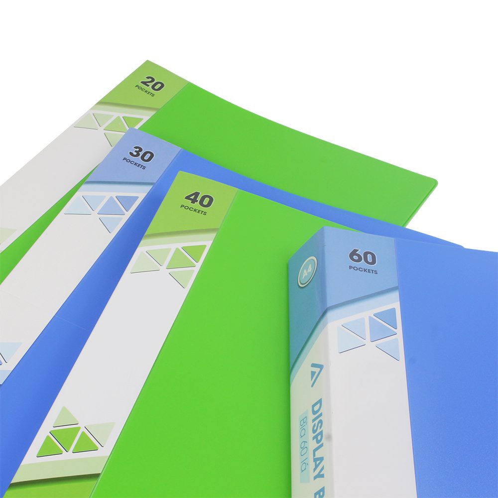 ( 5 Cái ) Cặp File Bìa Lá Stacom 20/40/60 Trang