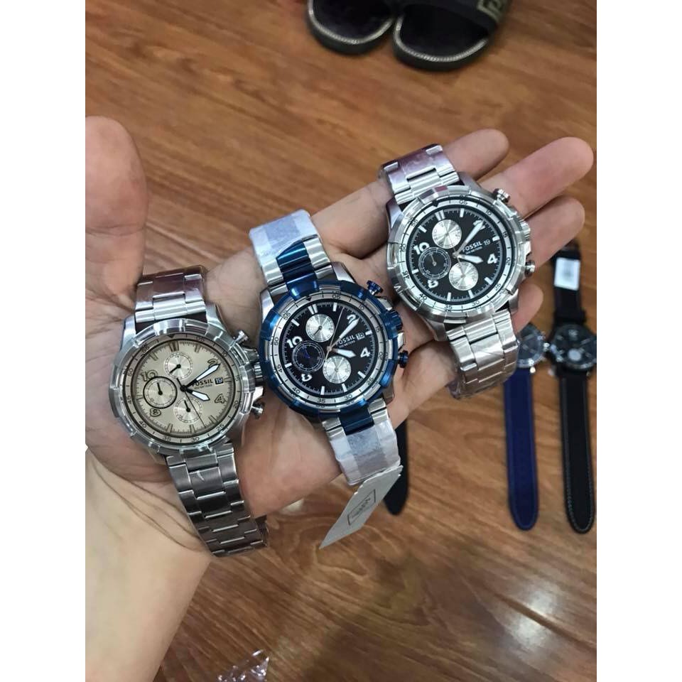 Đồng Hồ Nam Fossil Dean Steel Chronograph Watch FS5112