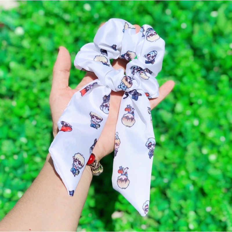 Cột tóc SCRUNCHIES NƠ TAI THỎ dài siêu hot