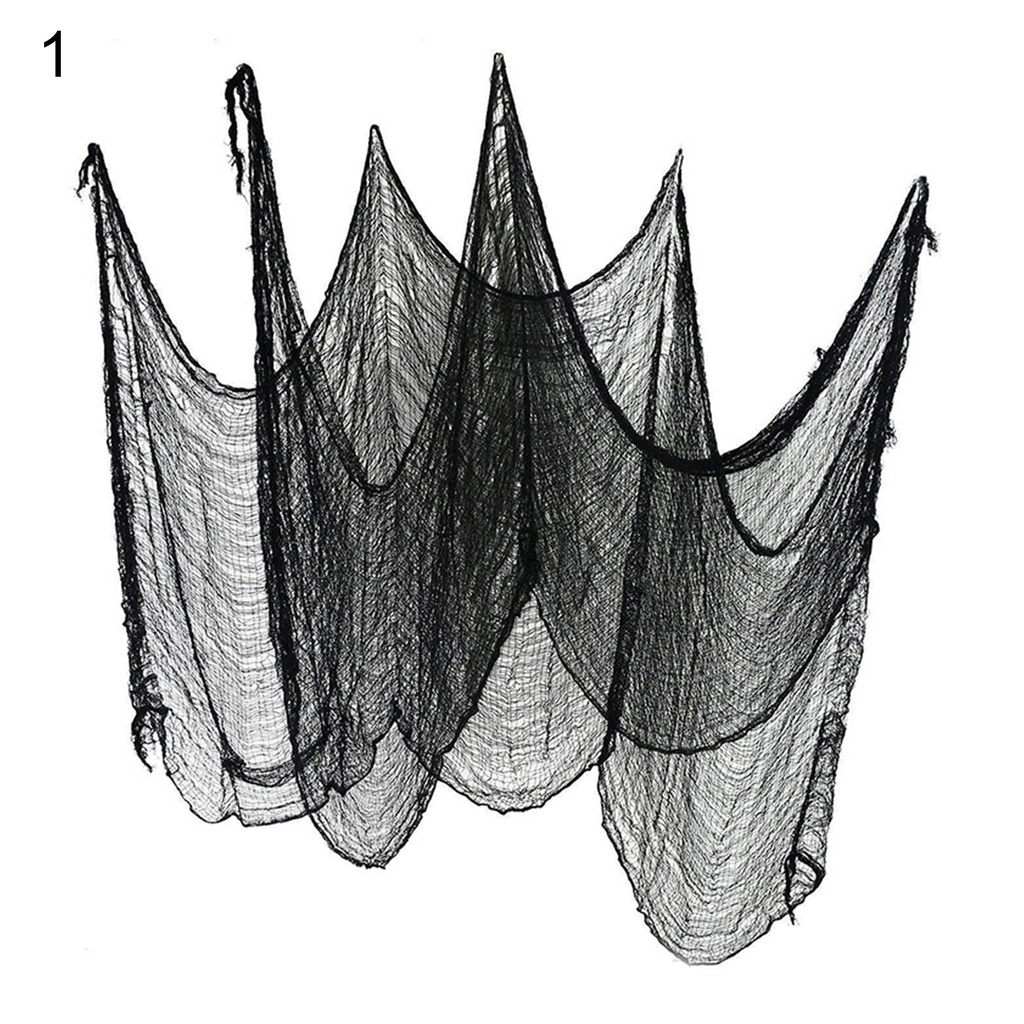 Vải gạc đen trang trí tiệc hóa trang độc đáo