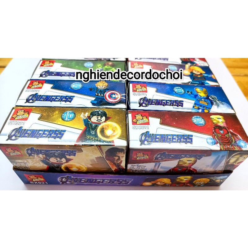LEGO Avengerss siêu anh hùng, Combo 10 hộp lego cam kết đẹp như hình.