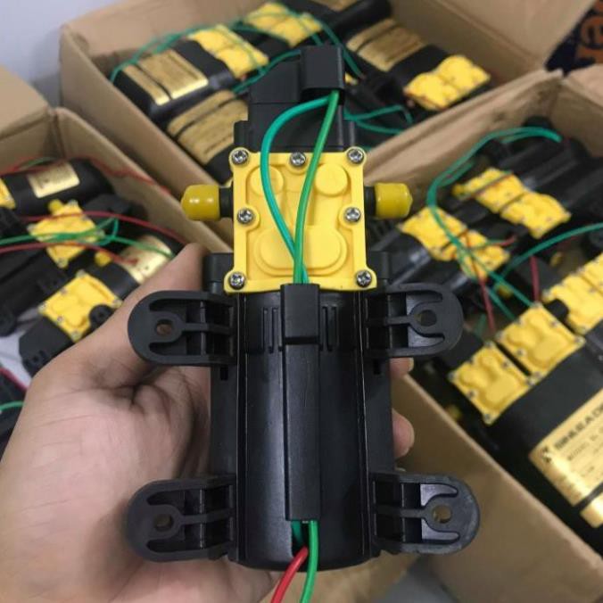 Máy bơm tăng áp 12V Sinleader Lưu lượng 5L/phút ứng dụng làm bộ rửa xe phun sương tưới cây tưới lan..