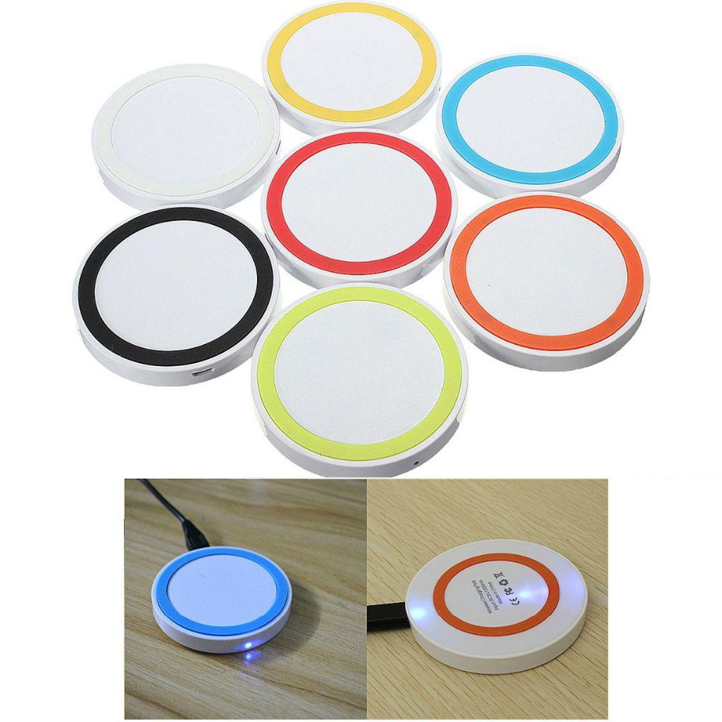 Đế Sạc Điện Thoại / Máy Tính Bảng Không Dây Bằng ABS Màu Đen Có Đèn Báo Thông Dụng