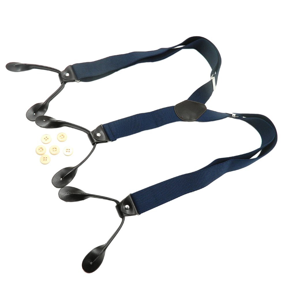 Dây đai kẹp cố định quần áo co giãn chỉnh được với 6 nút cho nam