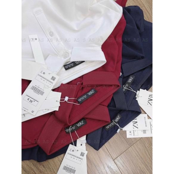 ÁO POLO ZARA CỔ TRỤ CHO NỮ