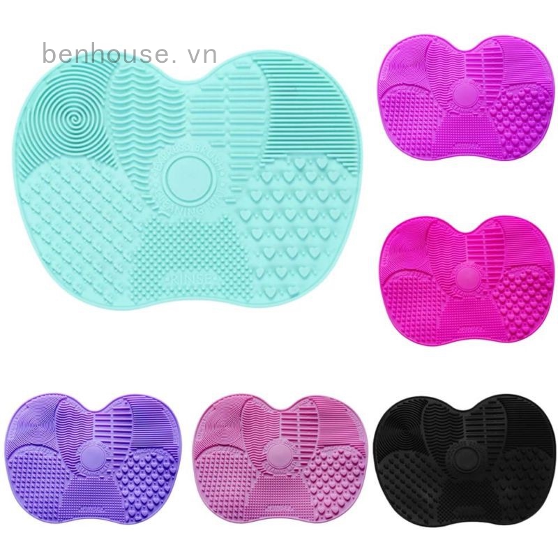 Miếng silicone vệ sinh đầu cọ trang điểm