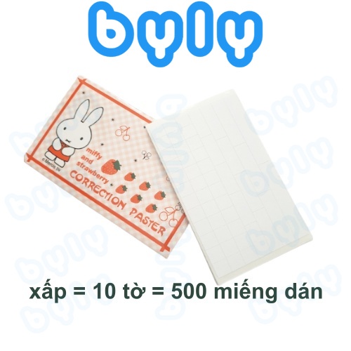Xấp 10 tờ = 500 miếng xóa dán tiện lợi nhanh chóng M&G FAP90504 - ByLy Store
