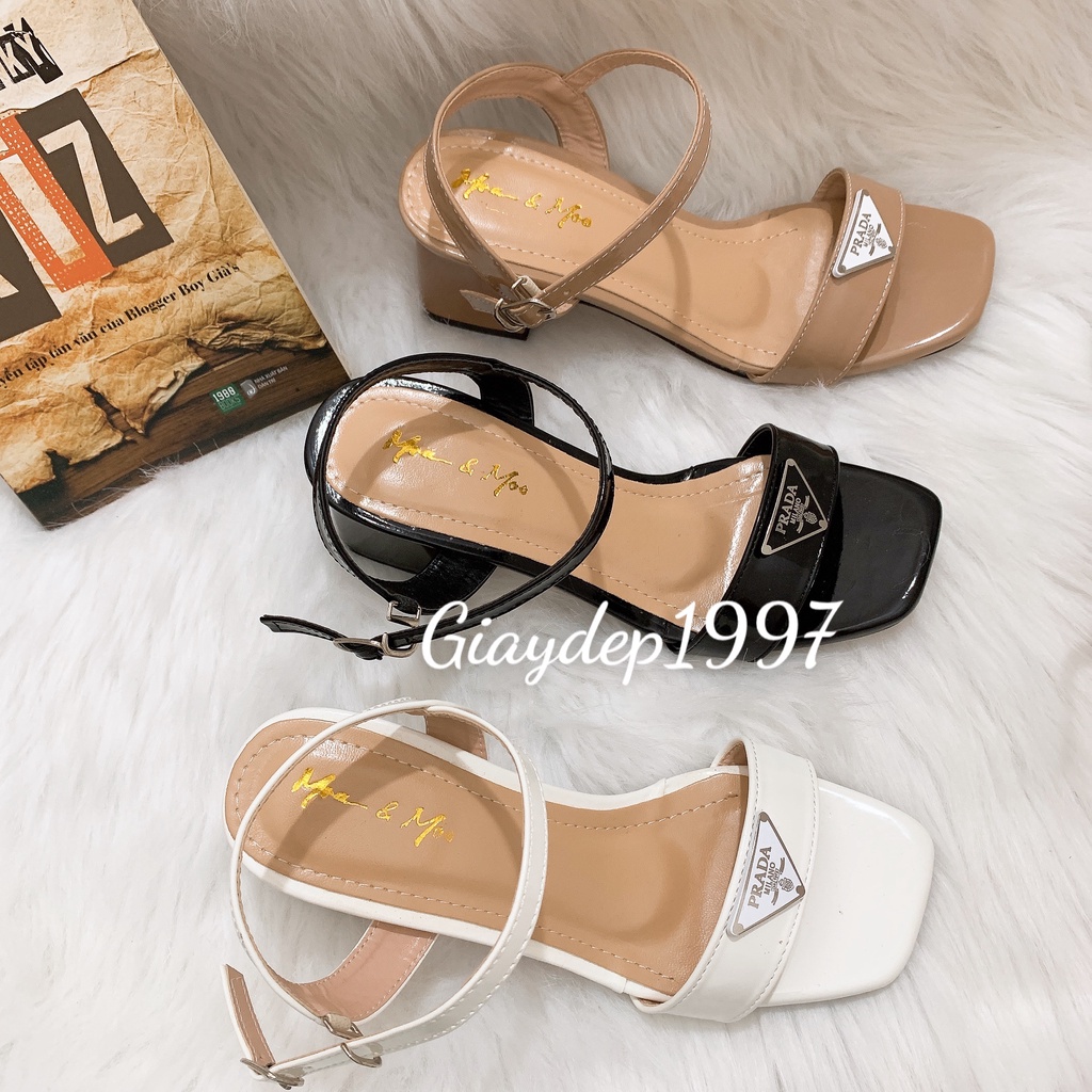 Sandal Cao Gót Dây Mảnh, Gót Vuông 5 Phân Chất Liệu Cao Cấp Sang Chảnh, Êm Chân - Mã T1111