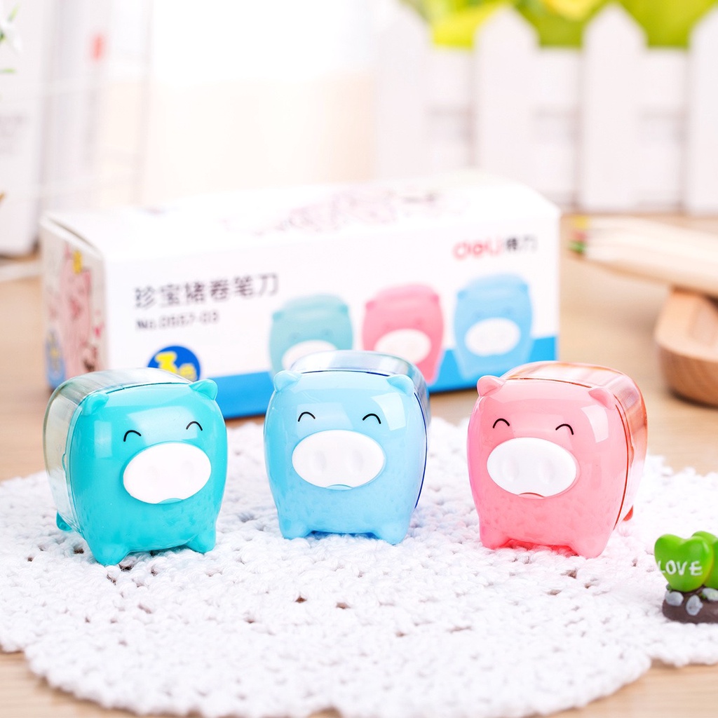 Đồ gọt bút chì con heo xinh xắn, dụng cụ học tập cho bé