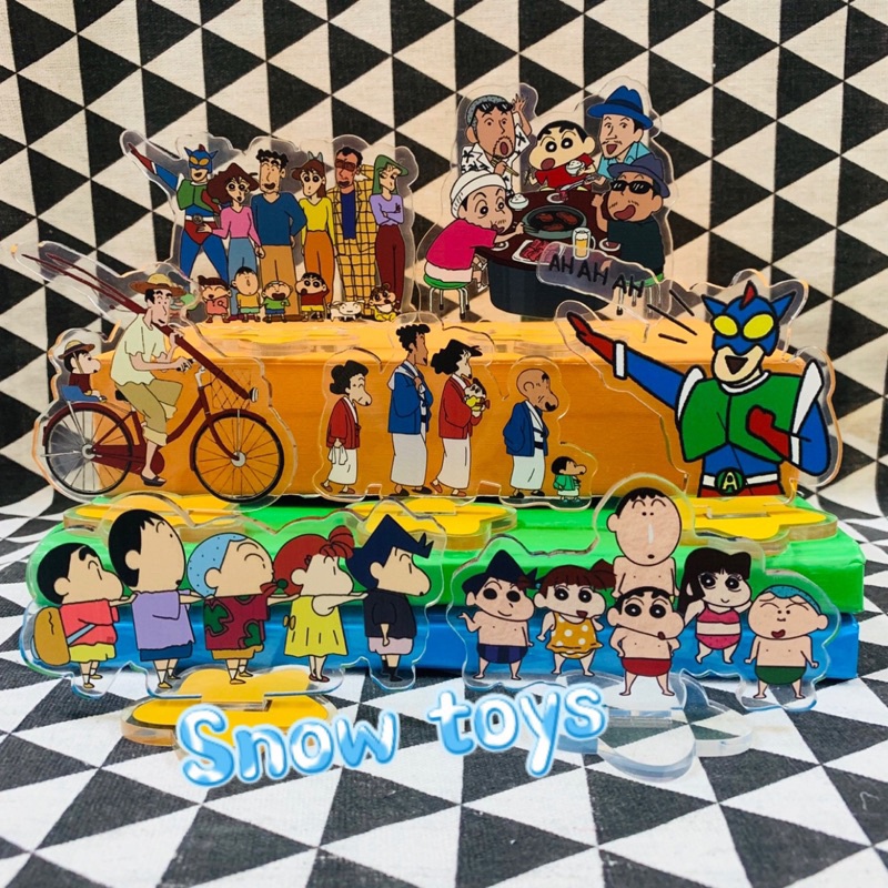 Mô Hình Tượng Standee Acrylic Mica Shin cậu bé bút chì - Nohara Shinnosuke Kazama Toru Sakurada Nene Sato Masao Bo