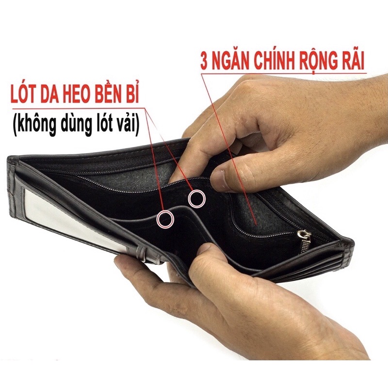 Ví nam da bò thật nhiều ngăn đựng tiền đẹp giá rẻ  VD105