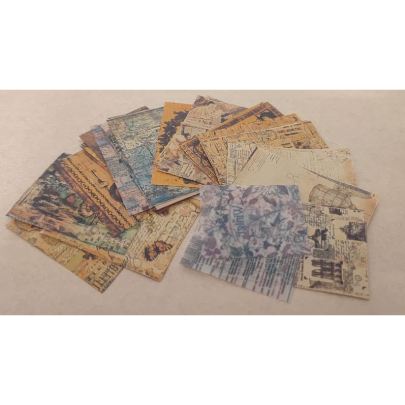 Set 45 tờ giấy nền phong cách retro vintage