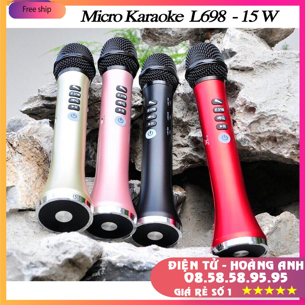 Micro Hát Karaoke L698 (Mic SD08-Sd10-SD17-SD18-YS90-YS91-YS92-YS93-YS95)