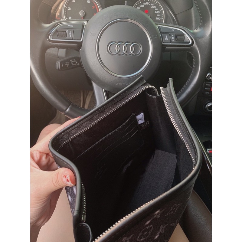Túi cầm tay nam nữ đựng ipad Clutch garaxy hoạ tiết monogram fullbox có hộp