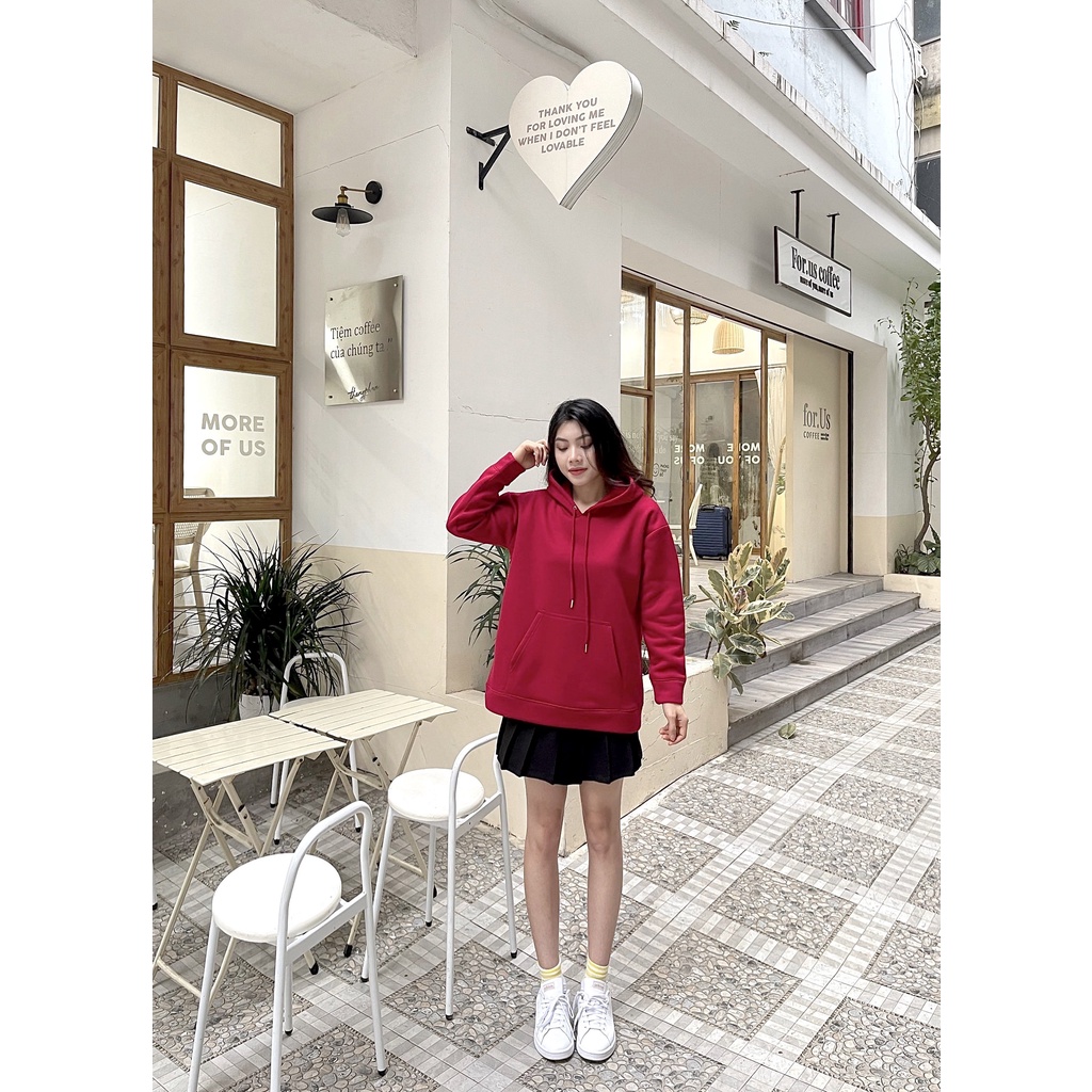 Áo Hoodie Bomber Unisex Nỉ Bông Cao Cấp