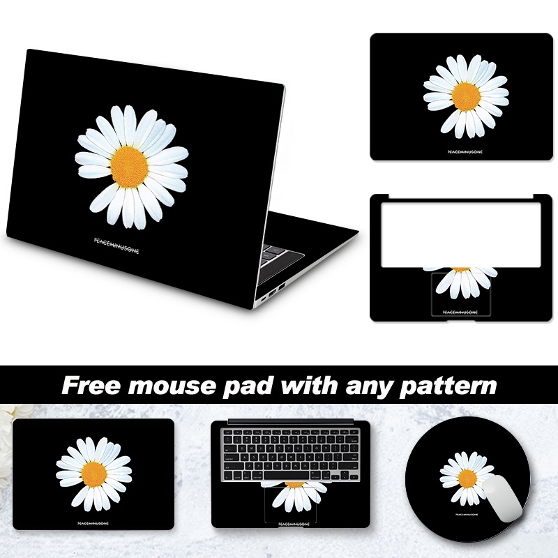 Miếng Dán Đề Can Vinyl In Họa Tiết Nghệ Thuật Trang Trí Laptop Notebook 12-17&quot;