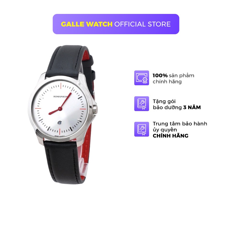 Đồng hồ Romanson Classic Men Watch TL4214UUWWH nam mặt mỏng máy Thụy Sĩ kính chống xước dây da cao cấp chính hãng