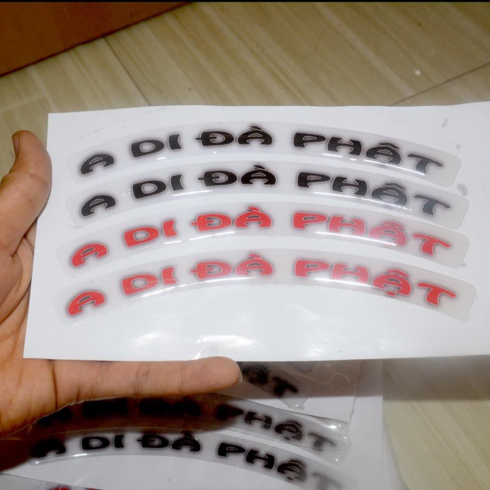 Decal chữ A Di Đà Phật dán tường