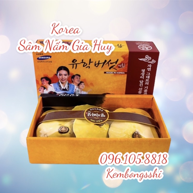 [DATE MỚI] Nấm Linh Chi Vàng Chanh Hàn Quốc Hộp Giấy Hình Cô Gái