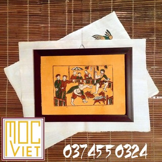 Tranh Đông Hồ Bịt Mắt Bắt Dê