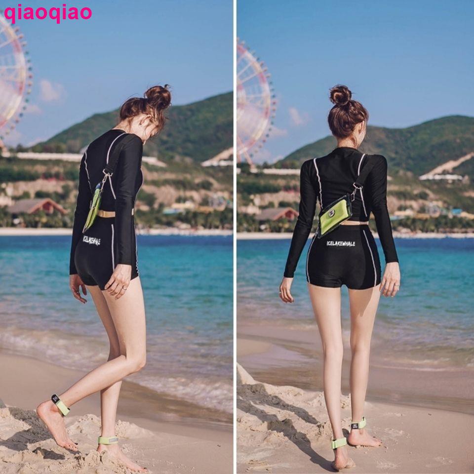 Bộ Đồ Bơi Dài Tay Lưng Cao Chống Nắng Thời Trang Cho Nữ | BigBuy360 - bigbuy360.vn