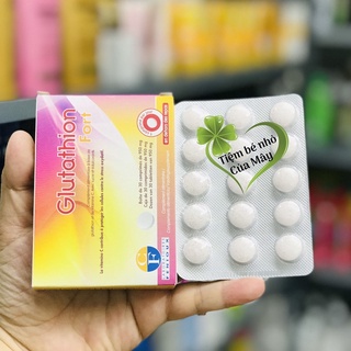 Viên uống trắng da Glutathion Fort Pháp - dạng ngậm