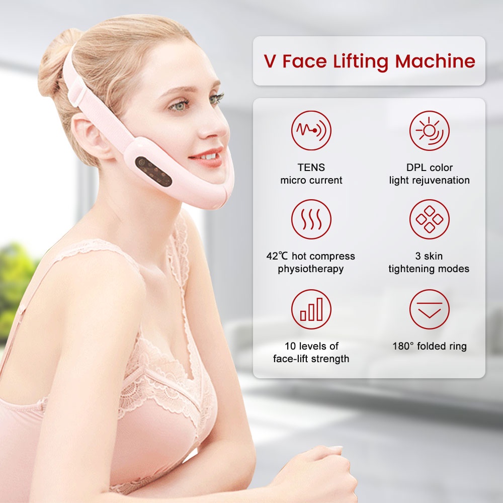 Máy nâng cơ làm thon gọn mặt SUOLAER mát xa làm săn chắc tạo hình chữ V tiện lợi