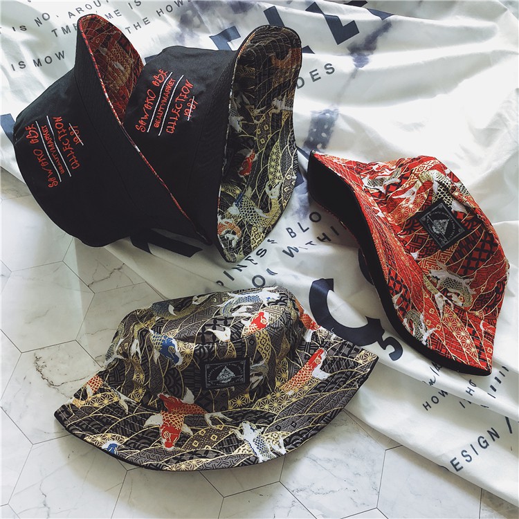 Mũ bucket hai mặt ulzzang