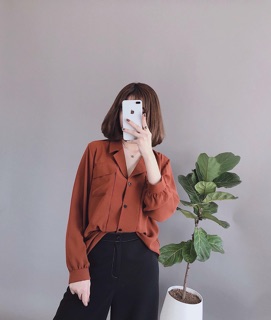 Áo sơ mi cổ vest thiết kế