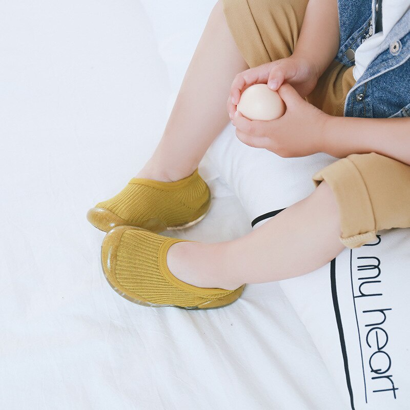 Giày Vớ Đế Cao Su Mềm Chống Trượt Thời Trang Mùa Thu Cho Bé
