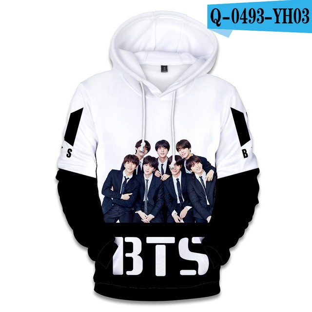 Áo hoodies 3D thời trang dành cho fan BTS