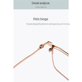 Kính Chống Ánh Sáng Xanh Nửa Gọng Kim Loại Titan Nguyên Chất Siêu Nhẹ Phong Cách Doanh Nhân Cho Nam Và Nữ