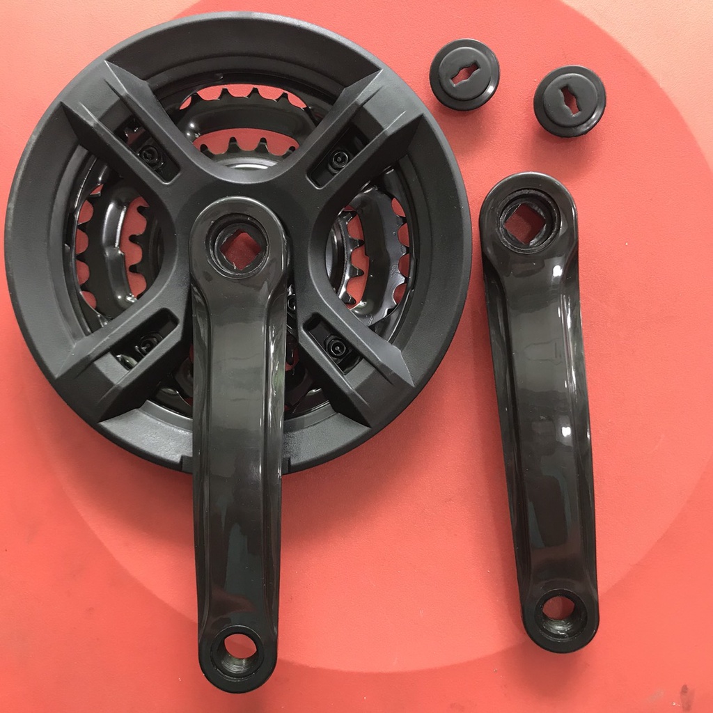 Giò Dĩa Đùi Dĩa Xe Đạp Thép 3 Tầng 24/34/42T-152mm Cốt Vuông