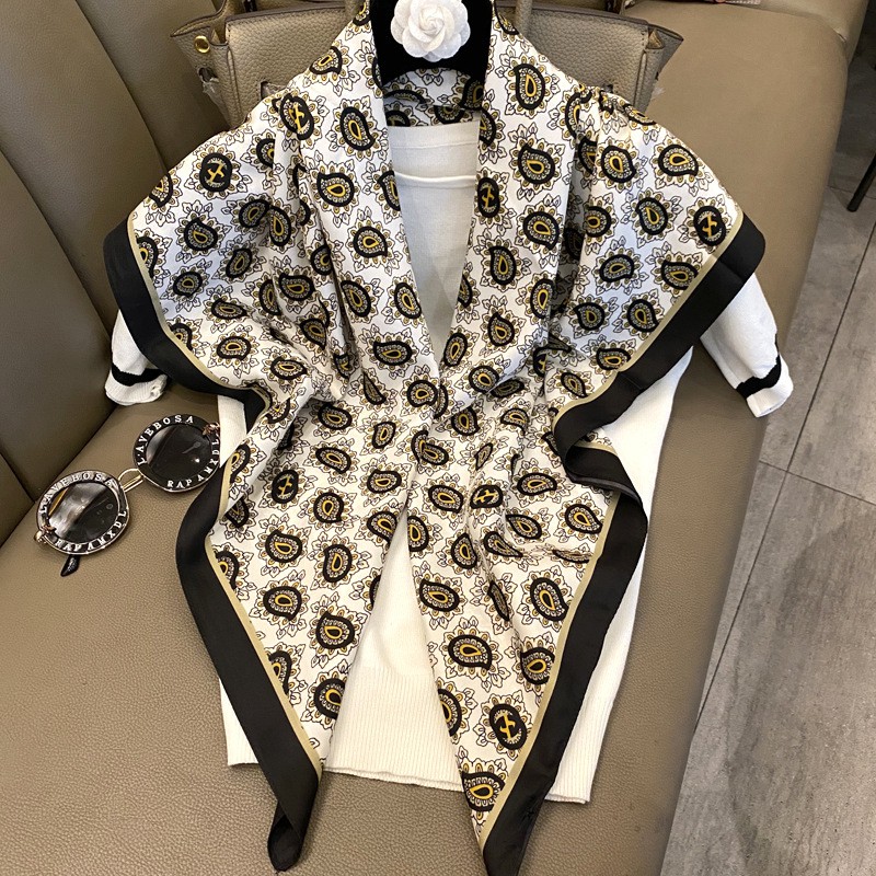 Khăn lụa vuông thời trang cao cấp bản 90x90cm