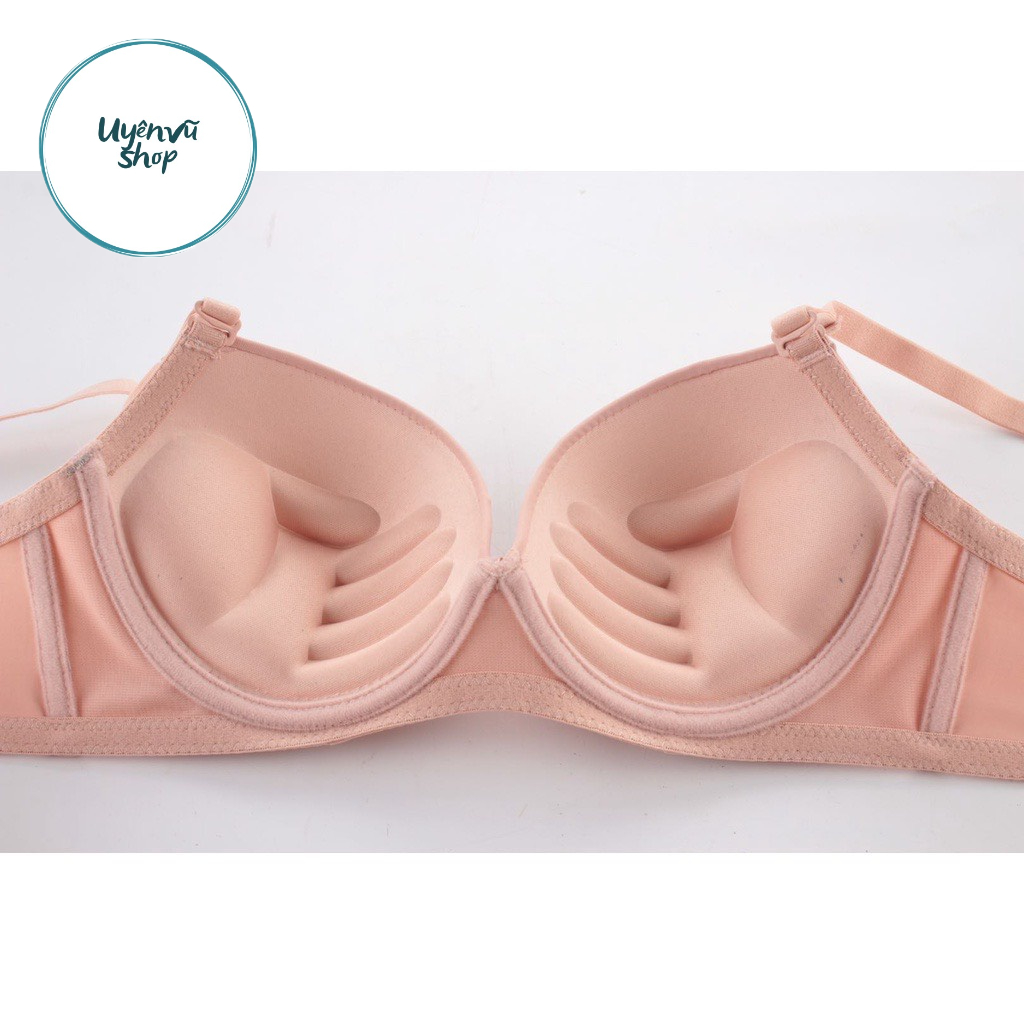Áo lót trơn có gọng nâng ngực siêu êm mút dày 2cm, có bàn tay nâng đẩy - uyên vũ shop