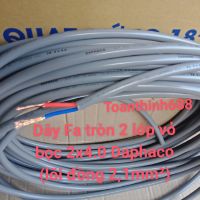 Dây điện đôi 2vỏ bọc 2x4.0 Daphaco 100mét