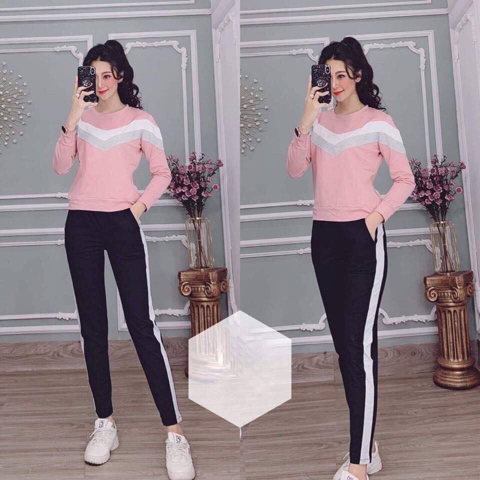 SÉT BỘ COTTON THU ĐÔNG PHỐI MÀU DỄ THƯƠNG