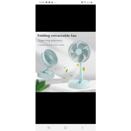 Quạt tích điện mini gâp gọn tiện lợi