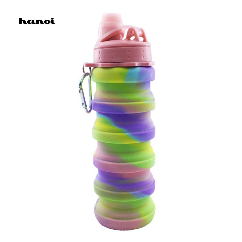 Bình đựng nước chống tràn bằng silicon gấp gọn tiện lợi , dung tích 500ml