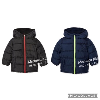 [1-5Y] Áo khoác phao  3 lớp bé trai Wonder lót nỉ xuất dư xịn